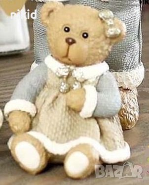 3D Мече Мечета с плетени дрехи силиконов молд форма фондан калъп гипс свещ шоколад, снимка 2 - Форми - 38275366