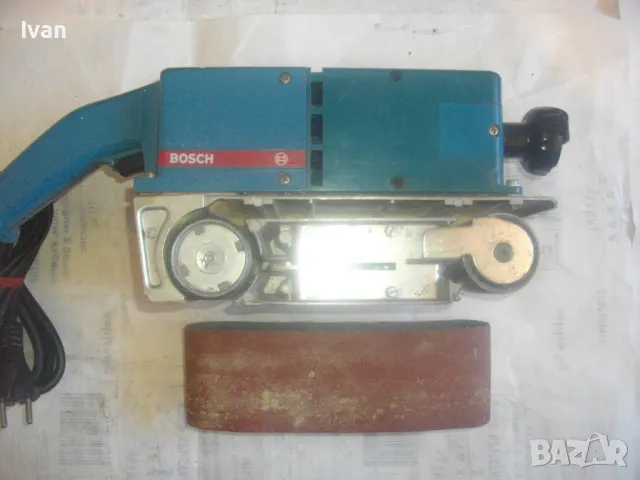 950W/4,6A Germany BOSCH ОРИГИНАЛЕН ЛЕНТОВ ШЛАЙФ НЕМСКИ СИНЯ СЕРИЯ СТАРО КАЧЕСТВО ЗА ЧАСТИ ЗА РЕМОНТ
