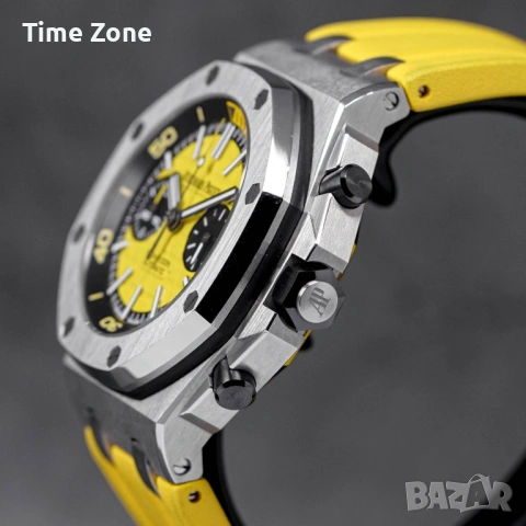 Audemars Piguet Royal Oak Offshore Diver Chronograph 42mm Steel Yellow Dial Различни Цветове, снимка 5 - Мъжки - 54045182