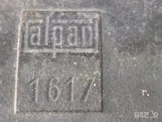 Ретро, бронзова,масивна дръжка за врата ALPAN 1617, снимка 3 - Антикварни и старинни предмети - 55806801