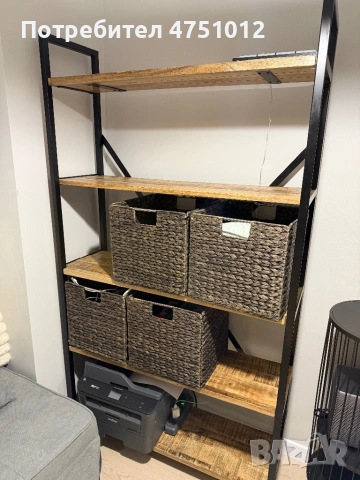 Модерна етажерка от мангово дърво