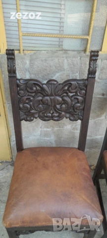 Столове-антикварни-2бр.№030, снимка 4 - Столове - 53962254