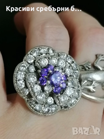 Стар, масивен сребърен пръстен, снимка 6 - Пръстени - 52587726