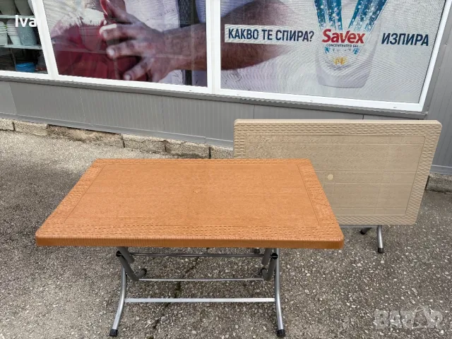 Маса градинска сгъваема 120х70см, снимка 6 - Градински мебели, декорация  - 44929095