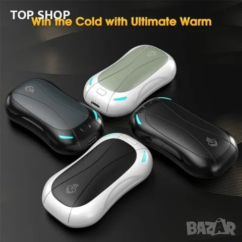 Нов комплект от 2 броя Акумулаторни нагреватели за ръце 5200mAh Подарък, снимка 2 - Друга електроника - 49945193