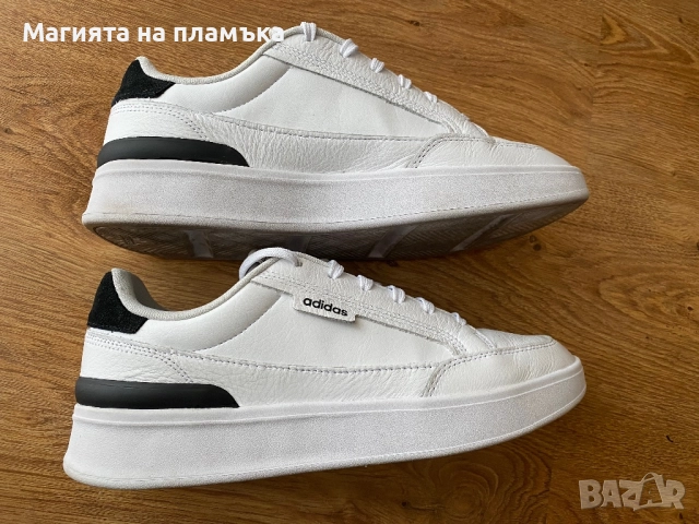 Мъжки маратонки Adidas от естествена кожа, снимка 3 - Маратонки - 52586402