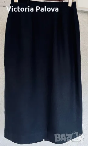 Винтидж миди пола от тежка коприна ( 100%)  Liz Claiborne Collection , снимка 7 - Поли - 56185456