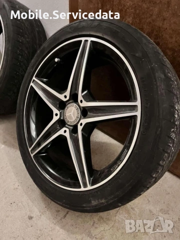 Оригинални AMG джанти 18” за W205 с гуми 245/40ZR18 – ТОП състояние!, снимка 2 - Гуми и джанти - 53879407