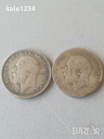 1 шилинг. Великобритания. Сребърна монета. 1922. 1928. Shilling 