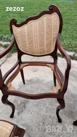 Ретро комплект за трапезария махагон, снимка 7 - Столове - 53942934