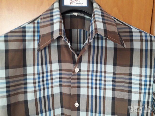 Мъжка риза дълъг ръкав карирана, снимка 2 - Ризи - 30103670