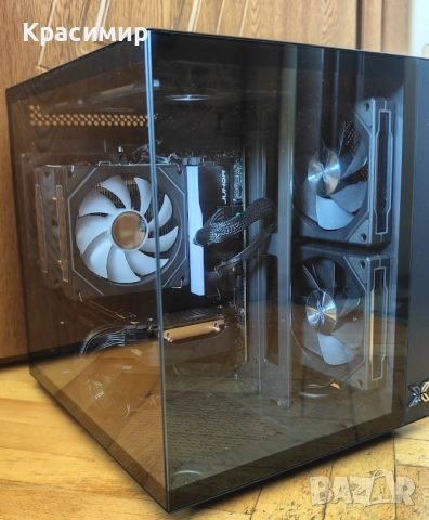 Мини Гейм PC Ryzen 5 7500f,AMD 9060xt 16gb,32gb ddr5, 1tb nvme,2tb hdd, снимка 3 - Геймърски - 52674603