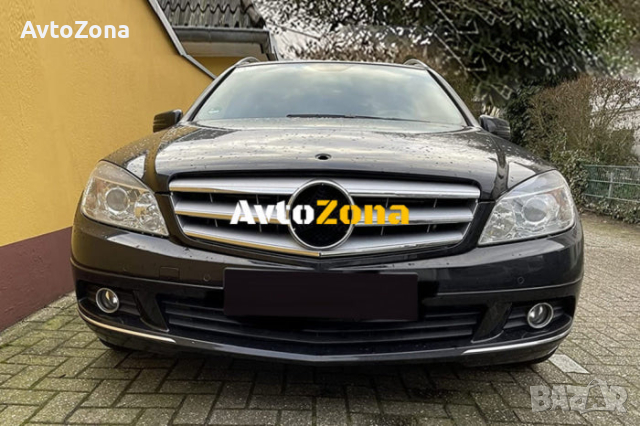 Предна решетка за Mercedes C-Class W204 S204 Limousine Station Wagon (2007-2014) Sport Silver, снимка 2 - Аксесоари и консумативи - 44733887