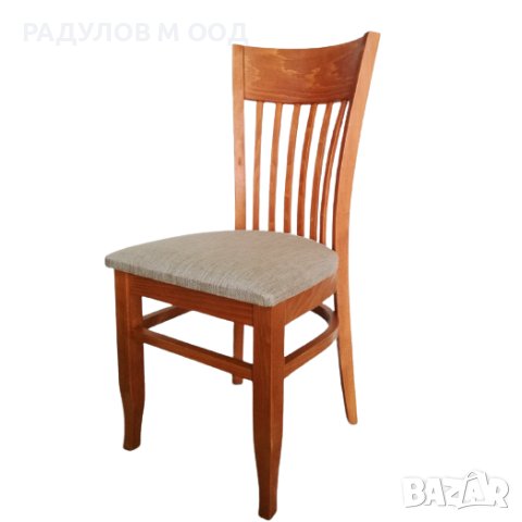 Масивен трапезен стол Атина цвят канела, снимка 2 - Столове - 44290185