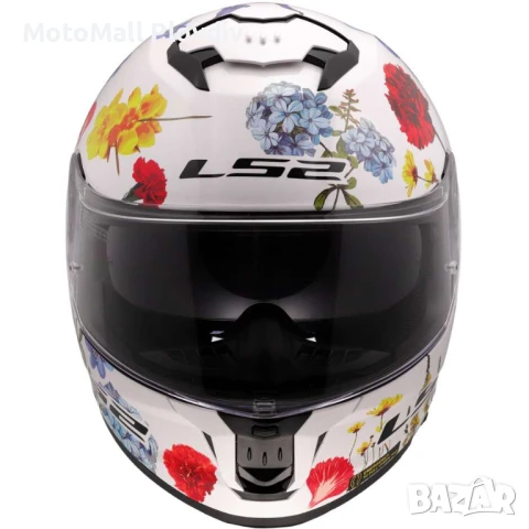 Каска LS2 FF808 Stream II Flowers White, снимка 2 - Аксесоари и консумативи - 50713182