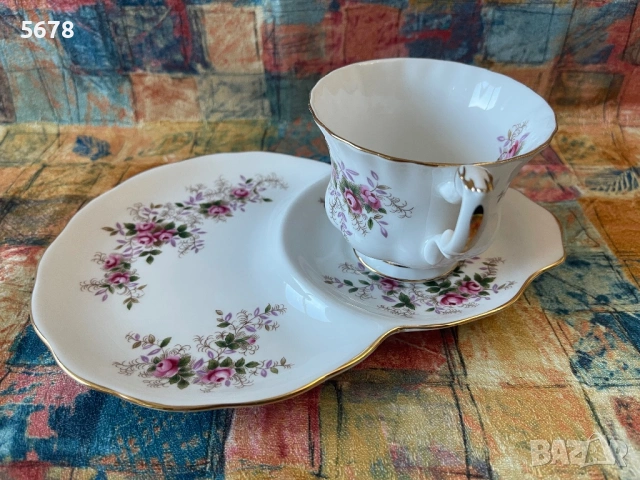 Royal Albert тенис сет Lavender Rose, снимка 3 - Антикварни и старинни предмети - 54294498