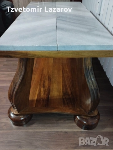 Маса с мраморен плот, снимка 2 - Маси - 54199393