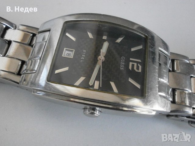 GUESS, quartz, Citizen/Miyota, case 33x47mm, снимка 3 - Мъжки - 36674817