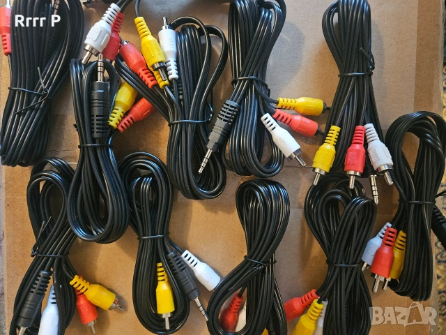 Аудио-видео кабел чинчове към 3.5mm жак