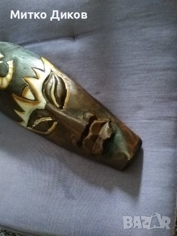 Маска дървена слонче и друго 300х105х40мм, снимка 2 - Декорация за дома - 42249338