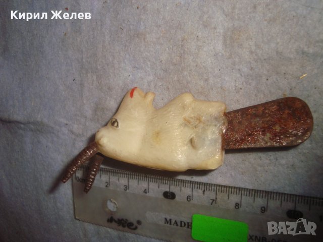 СТАРА БАКЕЛИТОВА ФИГУРКА на КОЗЕЛ РЯДКА за КОЛЕКЦИЯ 30955, снимка 3 - Колекции - 38137845