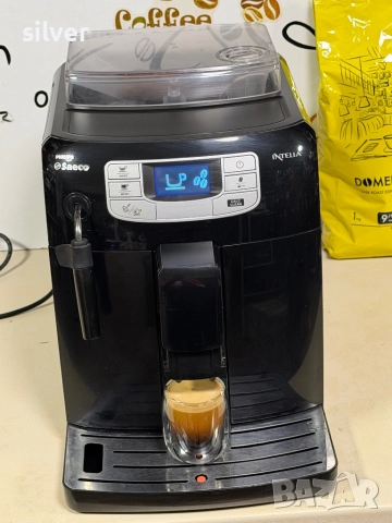 Кафемашина кафе автомат Saeco Philips INTELİA с гаранция, снимка 10 - Кафемашини - 52243448