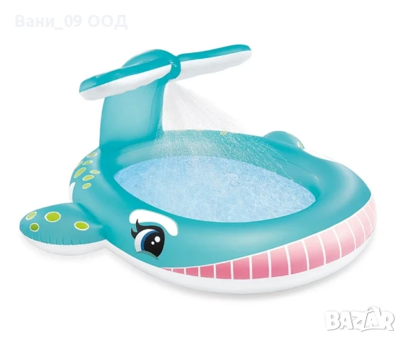 Детски басейн "Кит" с пръскалка, снимка 2 - Басейни и аксесоари - 50737775