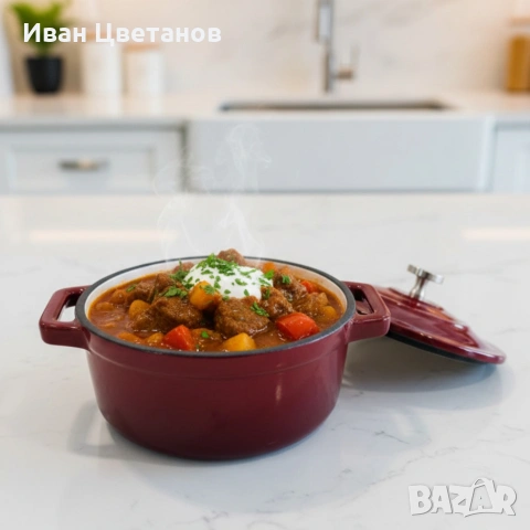 Michelino Мини чугунена тенджера 10 см – компактен съд за сосове и индивидуални порции