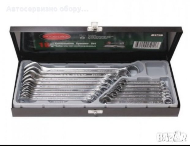 Професионален комплект звездогаечни ключове от 6 до 24 мм 16 броя в метална кутия ., снимка 1