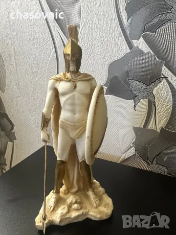 Статуетка Леонид Спарта 300 от алабастър – символ на храбростта / фигура , снимка 2 - Колекции - 49976130