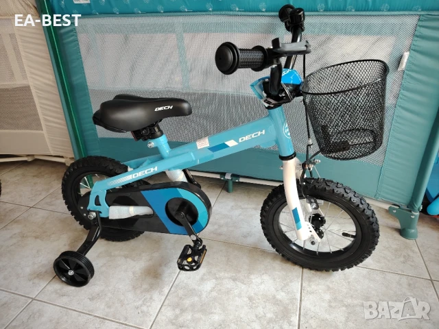 🚲 Детски велосипед Dech 12” със помощни колела, снимка 8 - Детски велосипеди, триколки и коли - 50587797