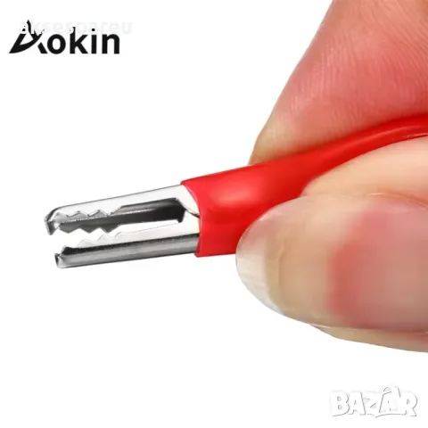 USB адаптер преходник за ток с 2 електрически кабела със щипки скоби тип крокодил тестови сонди, снимка 17 - Друга електроника - 50232452