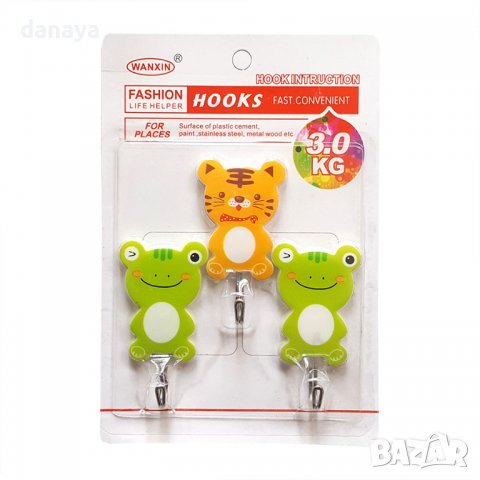 2464 Комплект самозалепващи закачалки различни модели, снимка 5 - Закачалки - 36643742