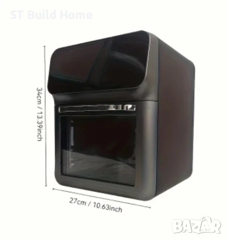 Въздушен фритюрник с Цифров Дисплей – 2-3L, 1350W, 6 Програми , снимка 5 - Фритюрници - 51296971