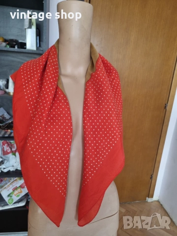 Копринени шалове с точки (различни размери), снимка 18 - Шалове - 54144361