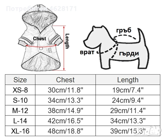 Кучешки дрешки топли якенца нови, снимка 4 - За кучета - 52153706