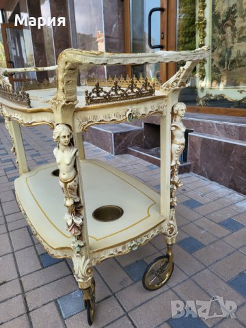 Количка за сервиране 012, снимка 5 - Антикварни и старинни предмети - 42335299