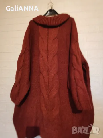 СТРАХОТНА РОКЛЯ ПЛЕТИВО 3XL-5XL, снимка 4 - Рокли - 49350015