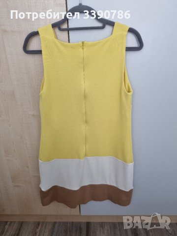 Дамска жълта рокля , снимка 3 - Рокли - 42054071