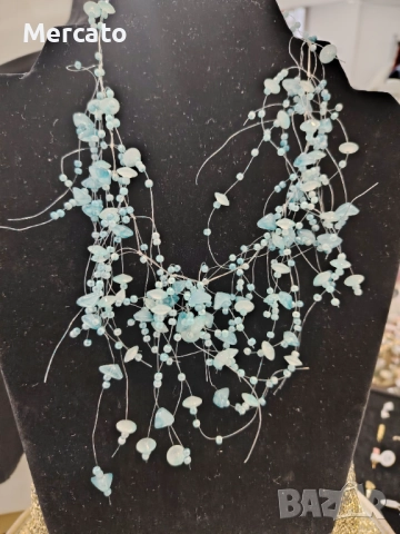 Нежно колие с камъни АРТ №107