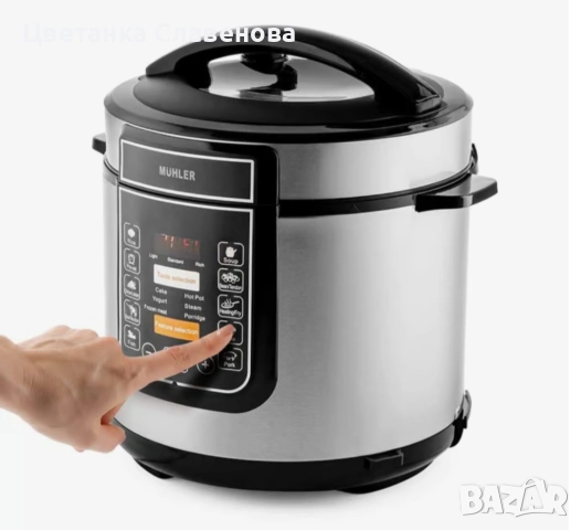 МУЛТИКУКЪР под НАЛЯГАНЕ MUHLER MLC-6050P общ обем 6 L, обем на купата 5 L, снимка 6 - Мултикукъри - 51846670