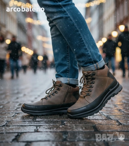 Мъжки ежедневни зимни боти Paul, 2цвята , снимка 2 - Мъжки боти - 52542612