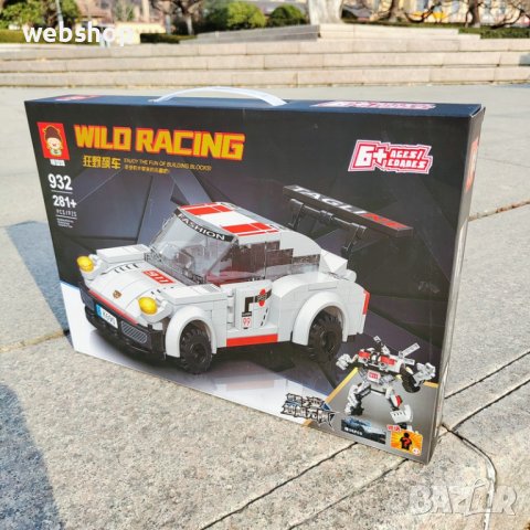 Детски Конструктор тип Лего - Кола  Wild Racing , Над 280 части, снимка 5 - Конструктори - 44364341