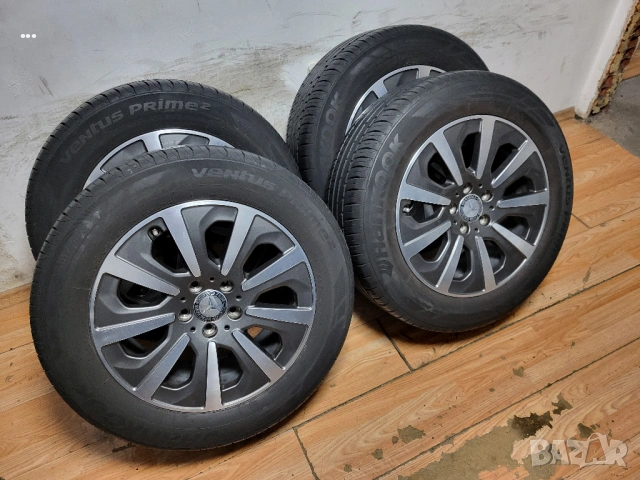 Джанти 17" 5х112 ОЕ Mercedes летни гуми 225/60/17 Hankook, снимка 11 - Гуми и джанти - 54045387