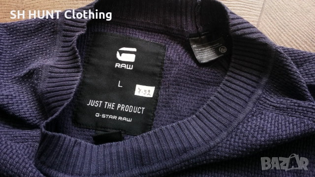 G-Star RAW Core Straight R Knit Размер L блуза с дълъг ръкав 7-52, снимка 9 - Пуловери - 52825650