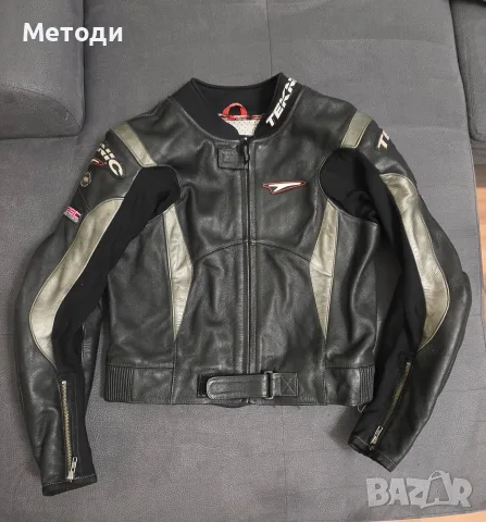 Кожено мото яке Teknic, снимка 3 - Спортни дрехи, екипи - 56331361