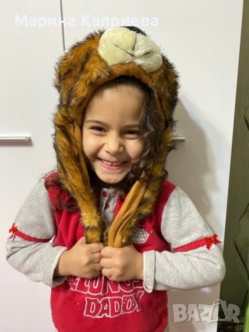 Нова шапка животинче, подходяща 4-6 години, снимка 3 - Шапки, шалове и ръкавици - 39375145