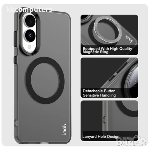 Samsung Galaxy S25 Edge IMAK Силиконов Калъф Candy Series TPU +PET/ MagSafe и Протектор, снимка 4 - Калъфи, кейсове - 51418259