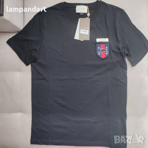 Тениска Gucci черна, снимка 2 - Тениски - 50241588