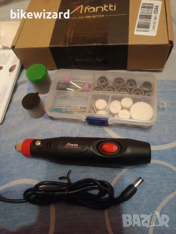 Afantti 12v мини машина за шлайфане / гравиране НОВА, снимка 3 - Други инструменти - 53125819